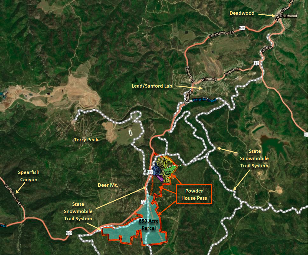 Map Overview of new land available