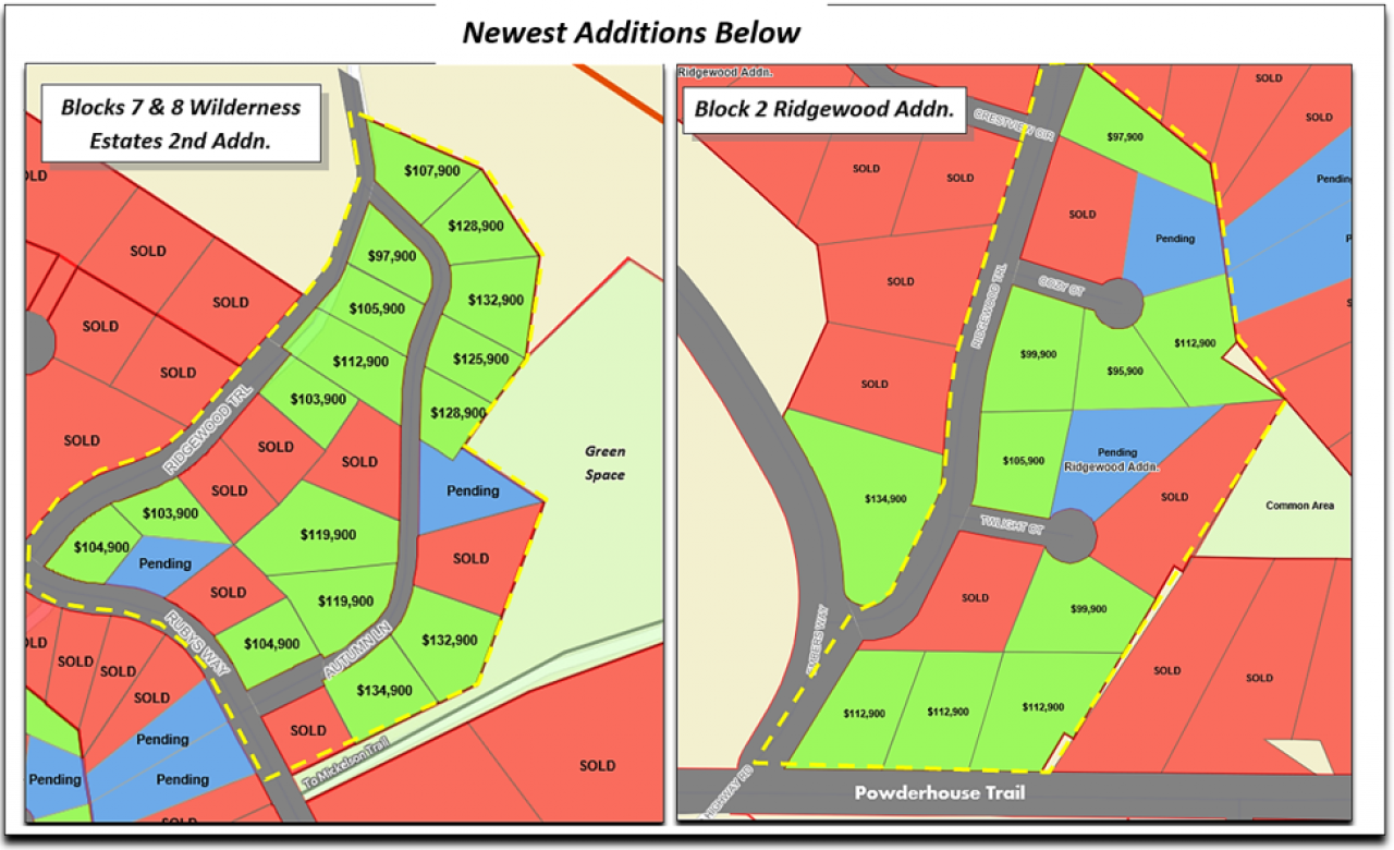 New Additions map