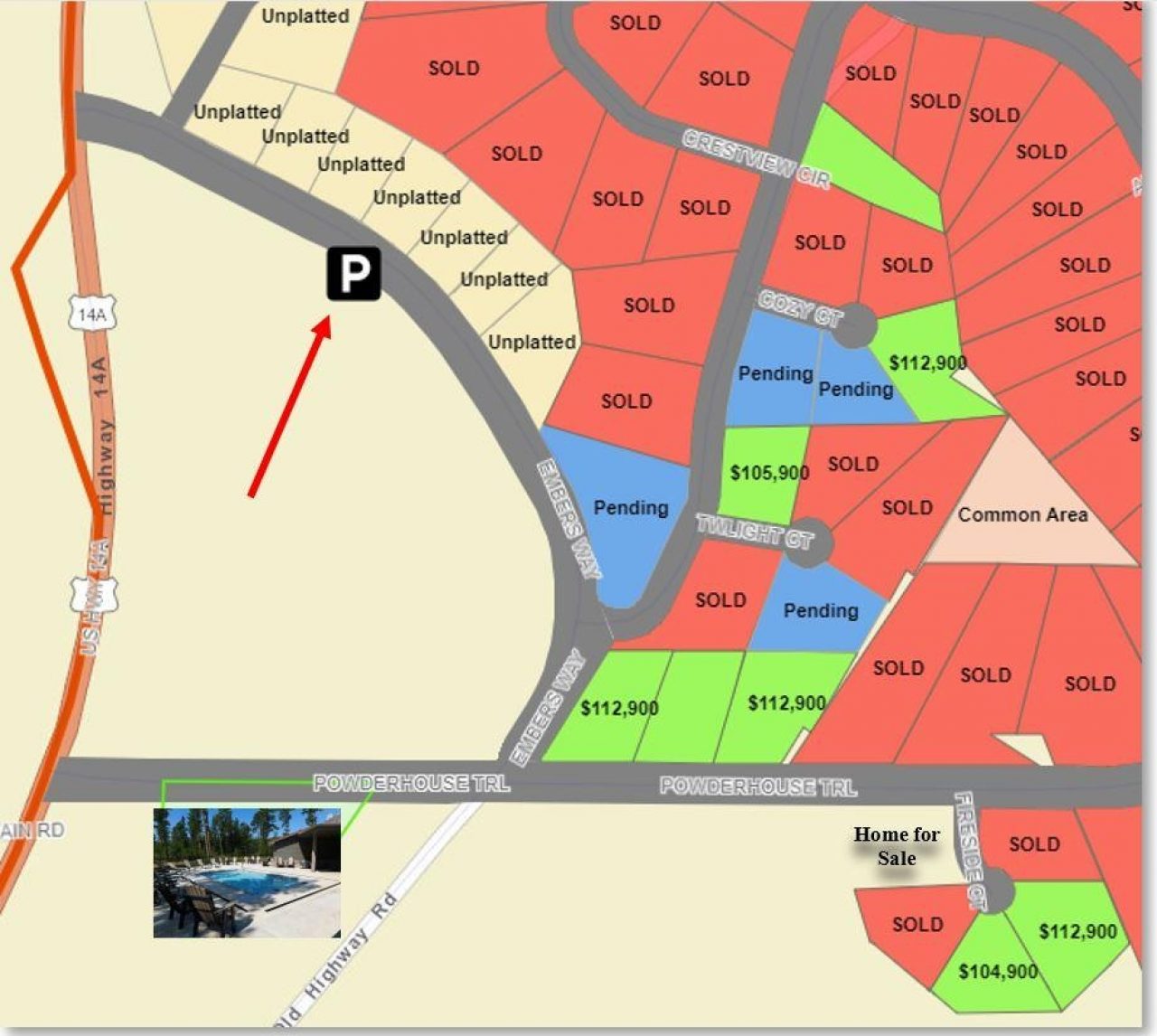 Overflow Parking For Trailers Map