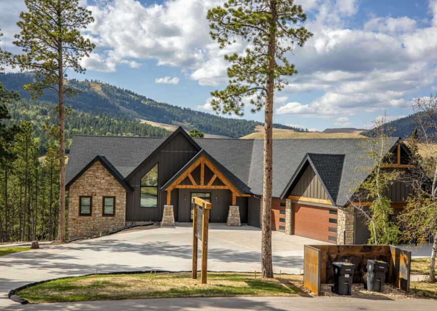 modern house in the hills