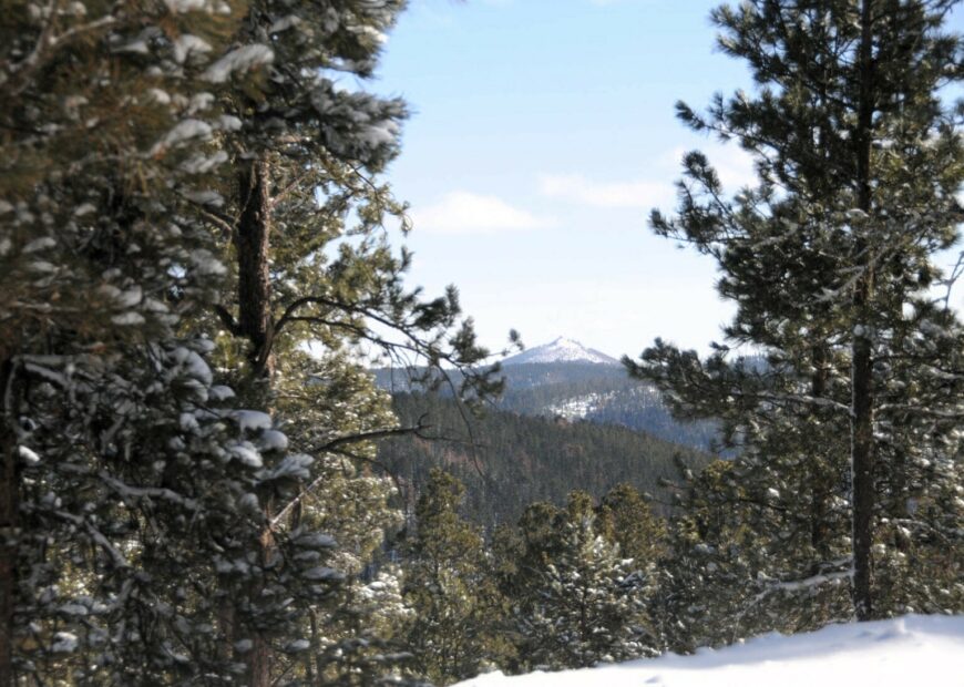 snow covered hills