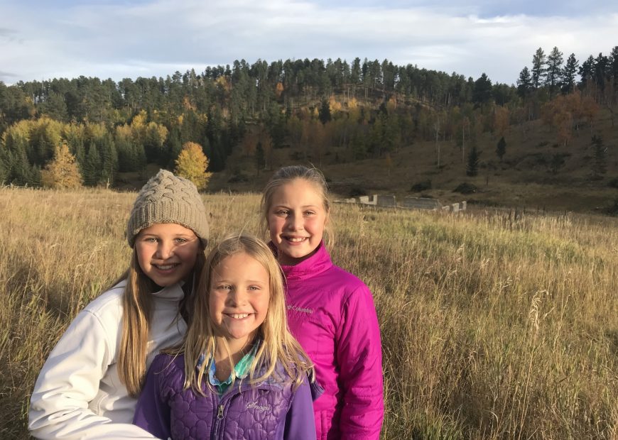 Kids Enjoying Autumn In Black Hills